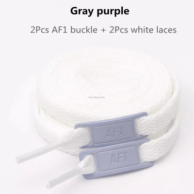 Original AF1 Shoelaces Combination White Flats laces and Shoe Decoration Suit Sneaker Shoelace Air Force one Shoes Accessories - Smarsty