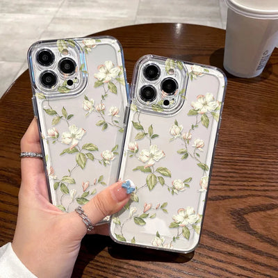 Flower Clear Shockproof iPhone Case - Smarsty