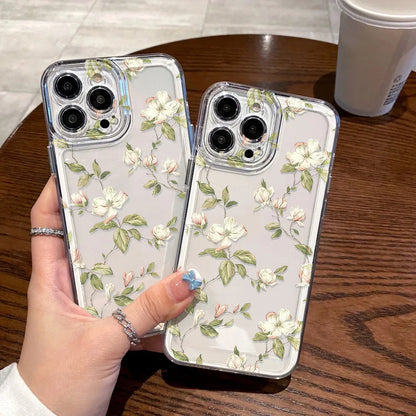Flower Clear Shockproof iPhone Case - Smarsty