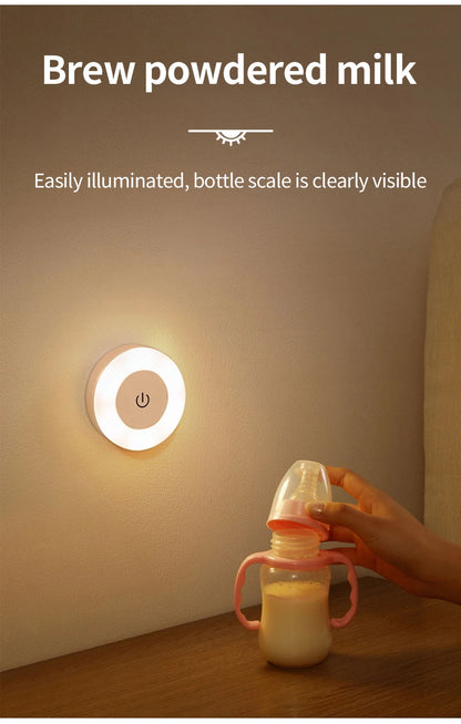 Rechargeable LED Night Light with Dimmable Touch Switch - Smarsty
