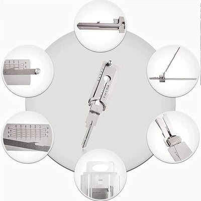 1-5pcs Stainless Steel Key Decoder SS001 O-ring Pickup Kit Pickup Hand Tool Maintenance Repair Kit