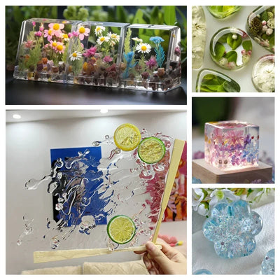 UV Resin Glue for DIY Jewelry, Epoxy Resin and UV Lamp High Transparency Fast Drying High Hardness, 20g, 50g, 100g, 250g, 1000g - Smarsty