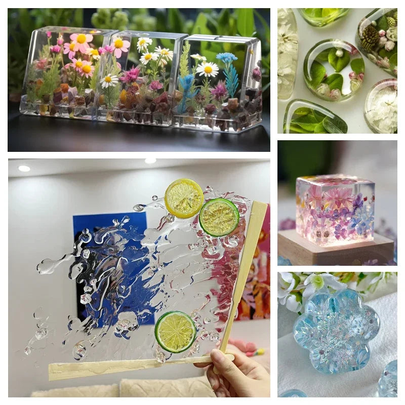 UV Resin Glue for DIY Jewelry, Epoxy Resin and UV Lamp High Transparency Fast Drying High Hardness, 20g, 50g, 100g, 250g, 1000g - Smarsty