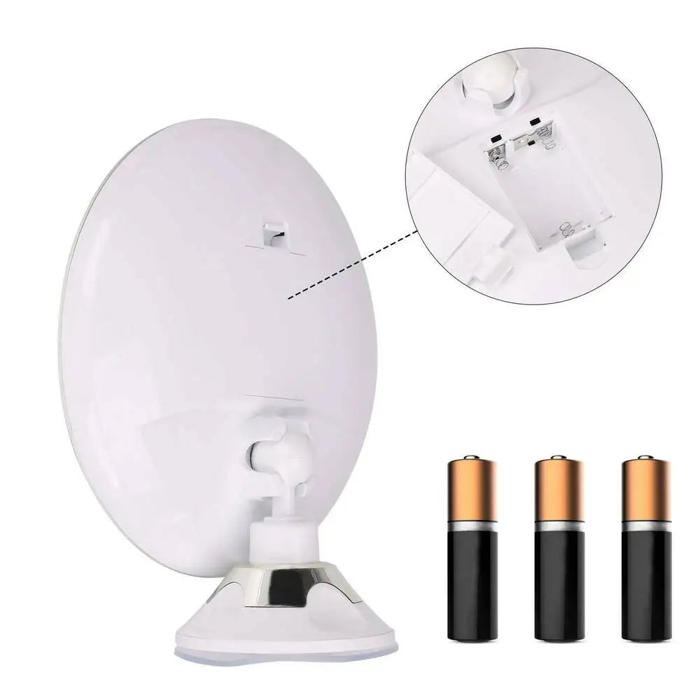 Flexible Gooseneck Makeup Mirror with Bright LED Light - Smarsty
