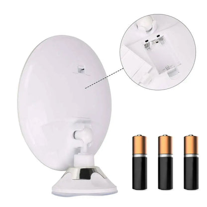 Flexible Gooseneck Makeup Mirror with Bright LED Light - Smarsty