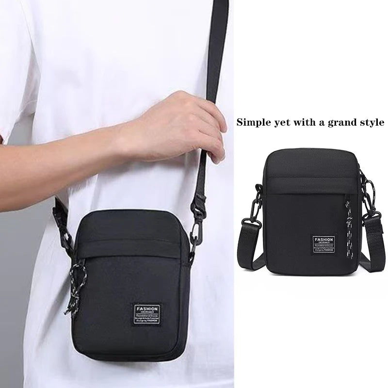 Nylon Crossbody Bag For Men Everyday School Commute - Smarsty