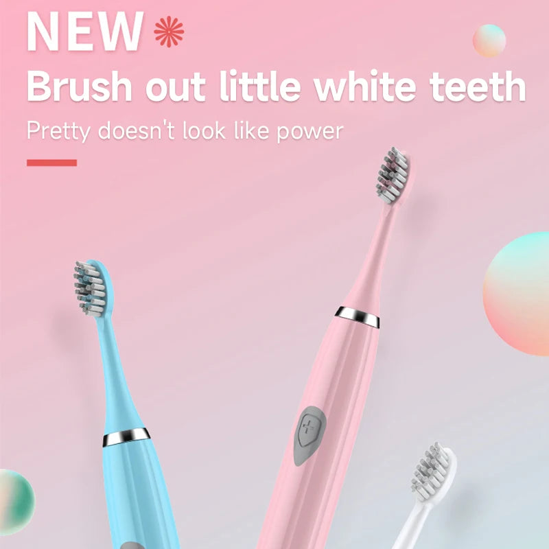 Electric Toothbrush for Adults with Soft Bristles Waterproof Design - Smarsty