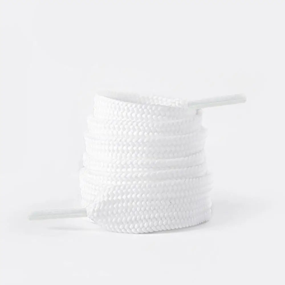 1 Pair Shoelaces Flat Thicken Weave Craft Off 2cm Wide Black White Shoe Laces High-top Sneaker Canvas Shoelace Accessories - Smarsty