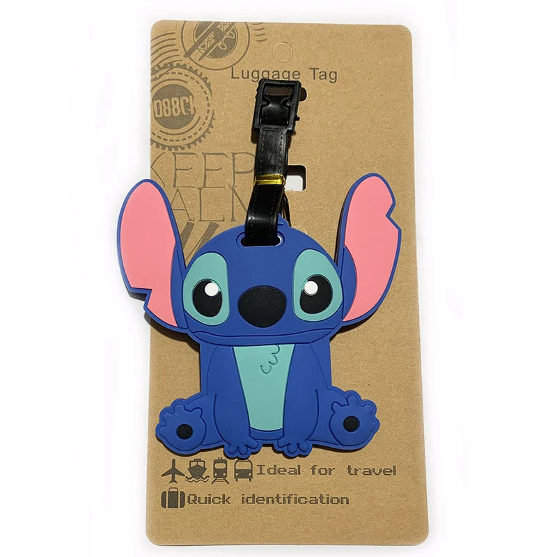 Don't mess with my stuff!Cartoon Stitch Luggage Tag Suitcase Name Address Label - Smarsty