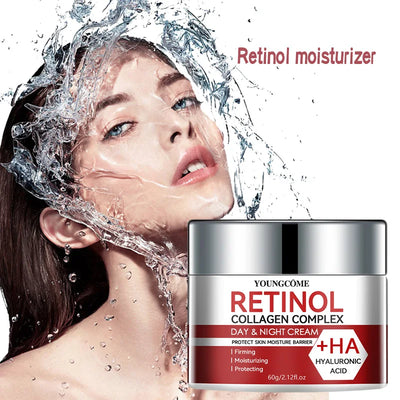Retinol Collagen Facial Care Moisturizing Cream Deep Hydration  Suitable for dry Aging Face Cream Moisturizing Skin Repair - Smarsty