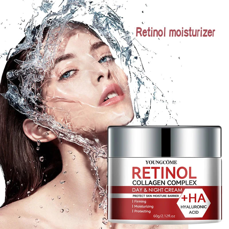 Retinol Collagen Facial Care Moisturizing Cream Deep Hydration  Suitable for dry Aging Face Cream Moisturizing Skin Repair - Smarsty