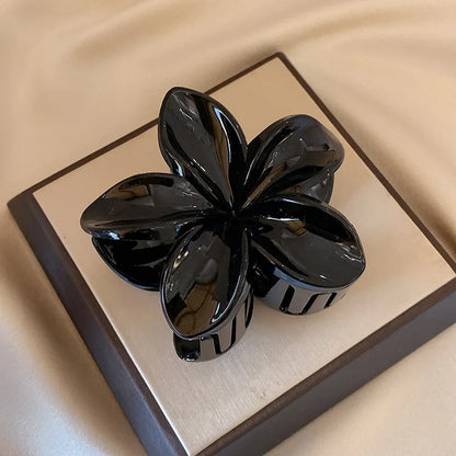 Womens Egg Flower Hair Claw Clips Large Secure Lightweight - Smarsty