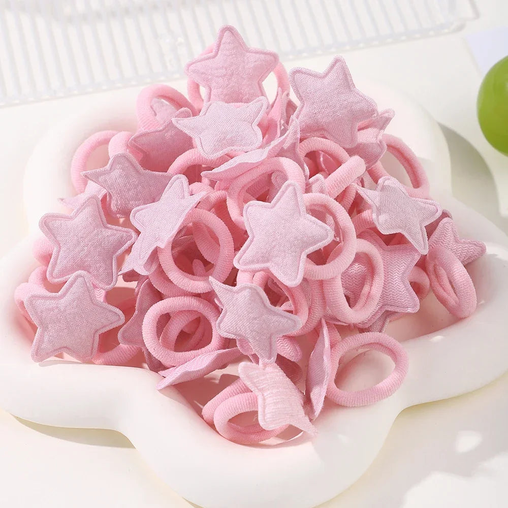 Cute Girls Hair Ties Soft No Harm Ponytail Holders 10Pack - Smarsty