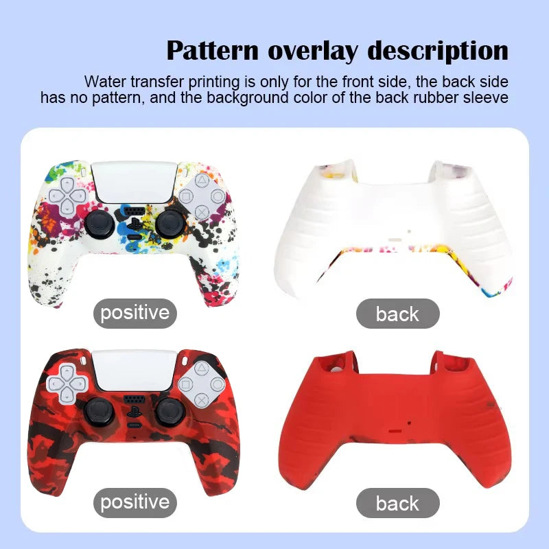 Camo Silicone Skin Cover for PS5 Controller Protection - Smarsty