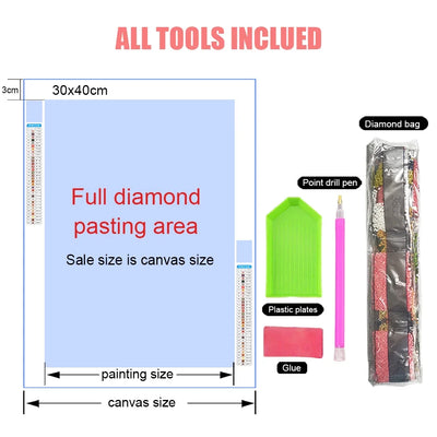 5D Diamond Art Aurora Landscape DIY Wall Decor - Smarsty