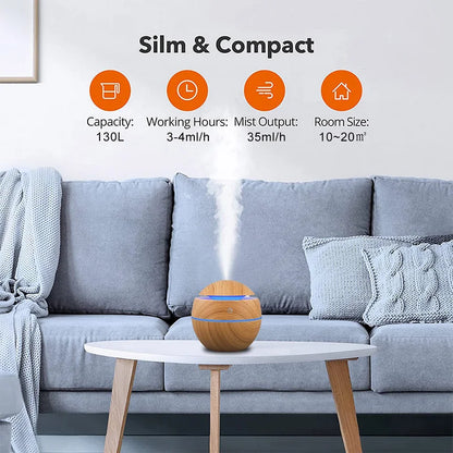 USB Essential Oil Diffuser with High Humidification Capacity - Smarsty
