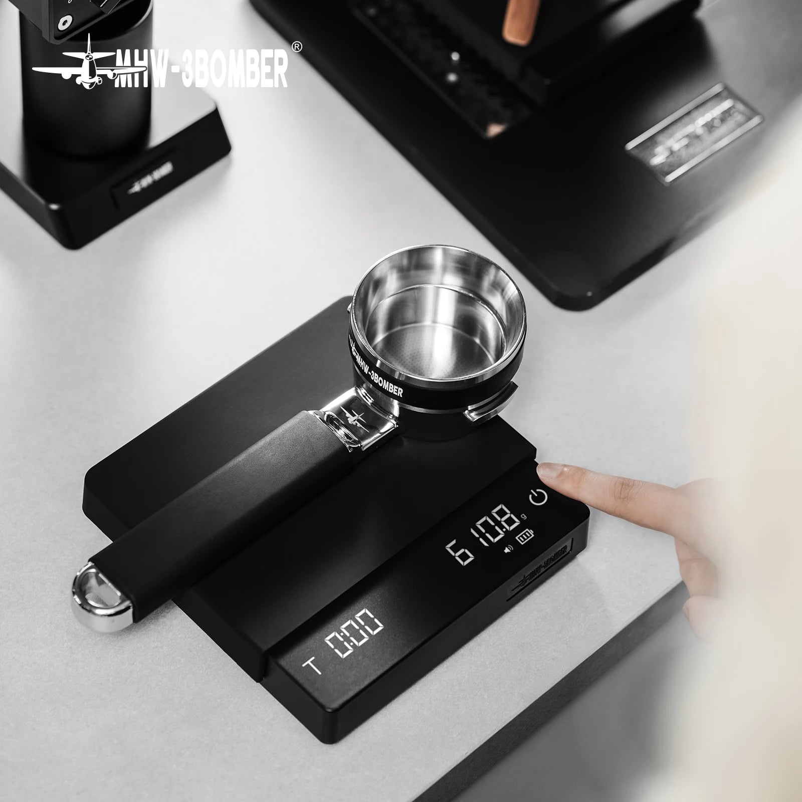 MHW-3BOMBER Cube Coffee Scale 3.0 Pro Max Digital Kitchen Coffee Scale High Precision Flow Rate Big Battery Coffee Accessories