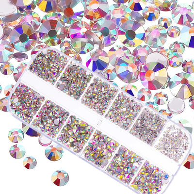 Mixed Nail Rhinestones with Shiny Clear Colors for Stunning Nail Art - Smarsty