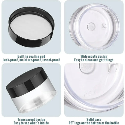 12PCS Leak Proof Travel Cream Jars for Toiletries - Smarsty