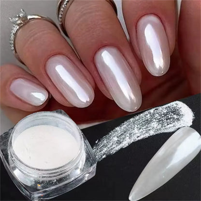 Moonlight Pearl Mirror Nail Powder for Stunning Metallic Effect - Smarsty