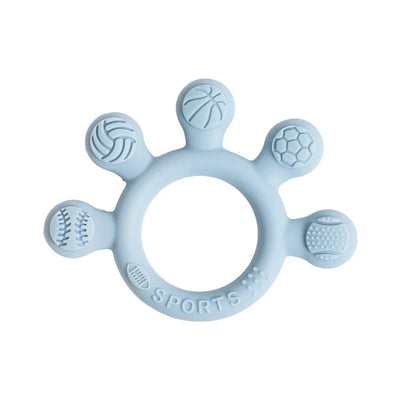 1pc Silicone Teether Baby 0 12 Months Teething Toys Teether Ring Silicone Baby Teether Toys for Toddler BPA Free Baby Toys Gifts by Smarsty