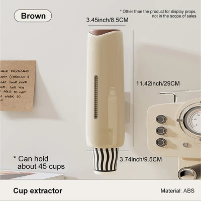 Home Perforation-Free Water Dispenser Cup Extractor,Living Room Kitchen Wall-mounted Bracket by Smarsty