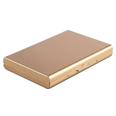 Antitheft ANTI Rfid Blocking ID Bank Credit Card Holder Wallets Men Slim Thin Aluminum Box Metal Mini Minimalist Cardholder Case - Smarsty