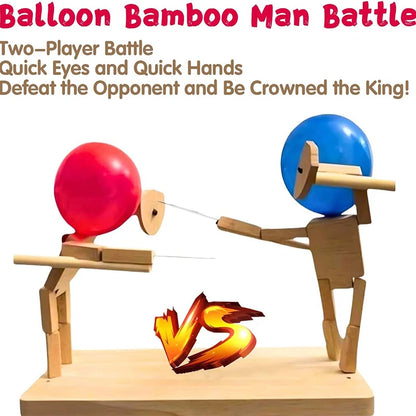 Double Battle Poke Balloon Toy Head Parent-child Interactive Toy Handmade - Smarsty