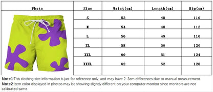 New Summer 3D Anime Patrick Star Board Shorts Trunks Quick Dry Beach Swiming Shorts Women Men Hip Hop Short Pants Beach clothes - Smarsty