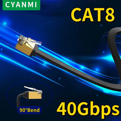 Cyanmi Cat8 Ethernet Cable 40Gbps High Speed Network - Smarsty