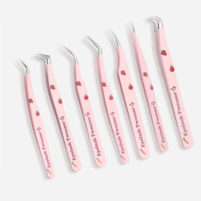 Stainless Steel Eyelash Tweezers for Easy 3D Lash Application - Smarsty