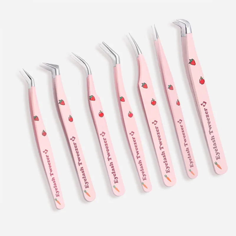 Stainless Steel Eyelash Tweezers for Easy 3D Lash Application - Smarsty