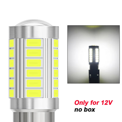 2pcs LED 1156 BA15S P21W 1157 BAU15S PY21W P21/5W BAY15D For Car Truck ATV Light Canbus 5630SMD Turn Signal Lamp DRL Bulb 12V24V - Smarsty