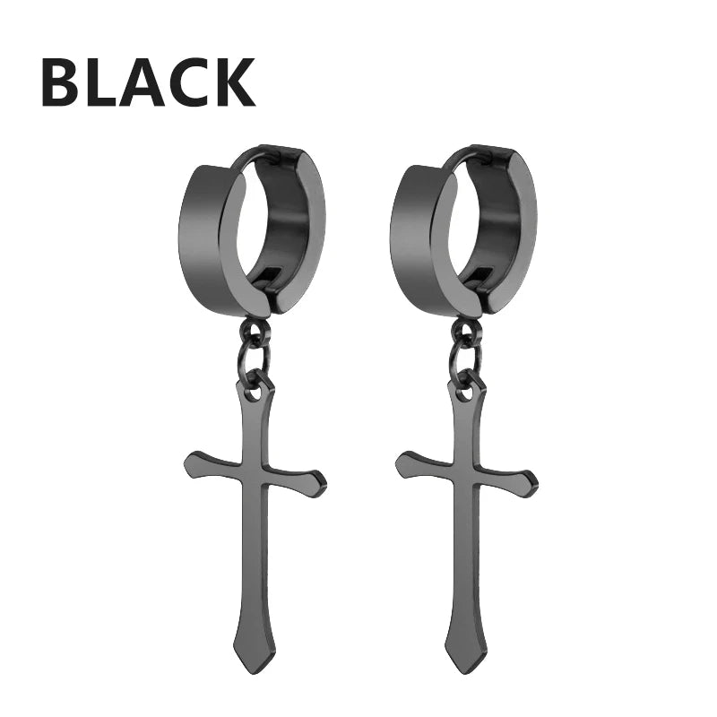 Vintage Punk Stainless Steel Stud Earrings Set for Men Women - Smarsty