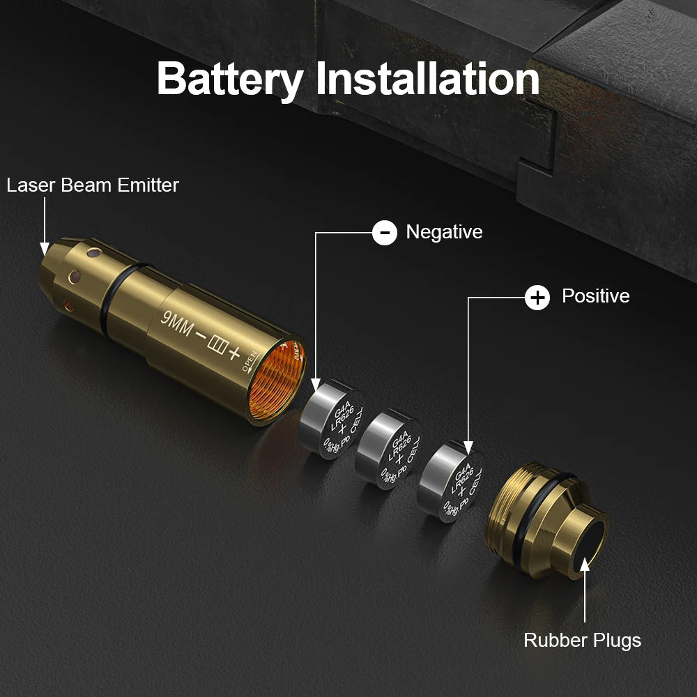 9mm laser training cartridge Red Dot Laser Training Bullet Dry Fire Laser Trainer Cartridge Tactical Laser Bullet