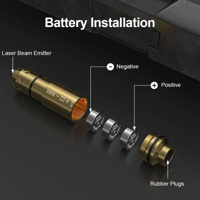 9mm laser training cartridge Red Dot Laser Training Bullet Dry Fire Laser Trainer Cartridge Tactical Laser Bullet