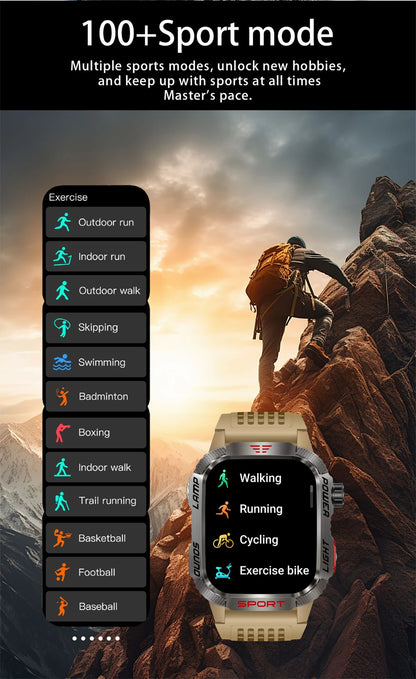 Military GPS Smart Watch with Bluetooth Call Feature - Smarsty