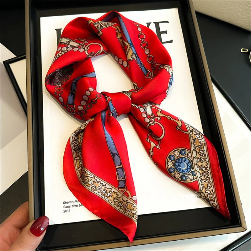 Luxury Silk Horse Print Scarf for Women - Smarsty