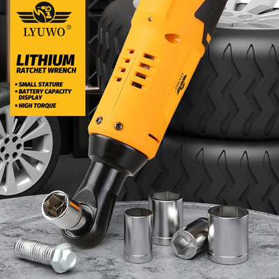 Lyuwo 12V Rechargeable Electric Ratchet Set for Easy Automobile Maintenance - Smarsty