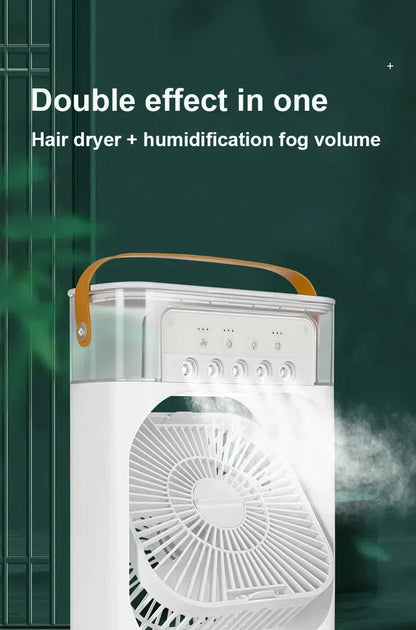 Portable Humidifier Fan with Three Speed Settings - Smarsty
