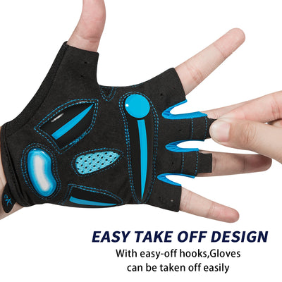 MOREOK Cycling Gloves,Breathable Bicycle Gloves,5MM Gel Pads Non-Slip Mountain Bike Gloves MTB Road Biking Gloves for Men Women by Smarsty