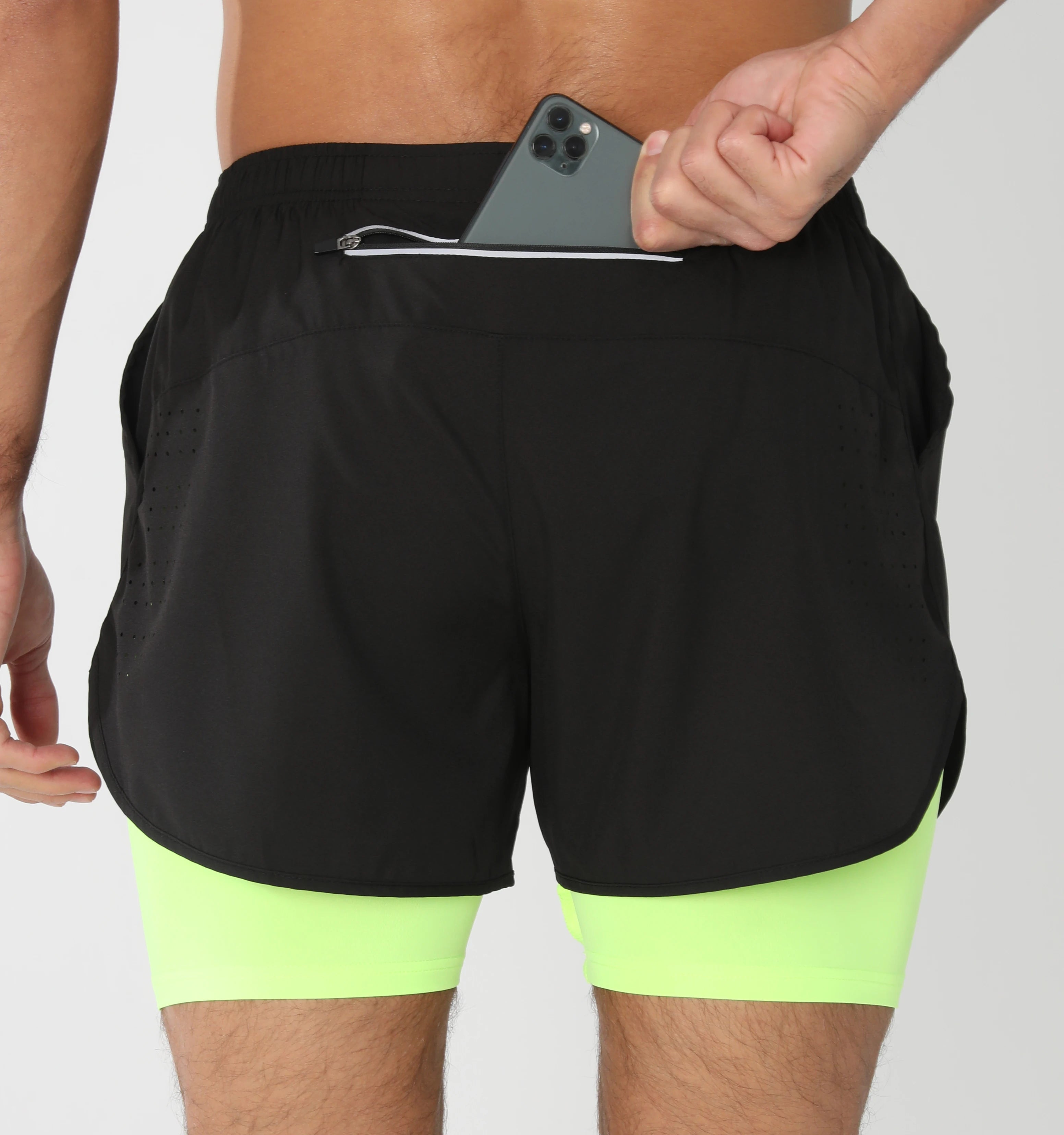 Gym Shorts Men Running Shorts with Liner Pockets Towel Loop Quick Dry Lightweight Workout Men's Breathable Athletic Sport Shorts - Smarsty