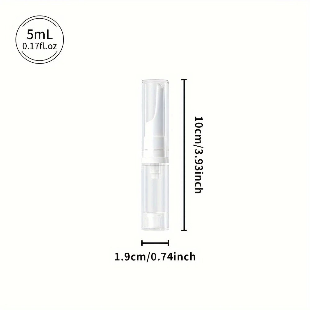 Clear Airless Foundation Dispenser Travel Bottles Set - Smarsty