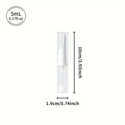 Clear Airless Foundation Dispenser Travel Bottles Set - Smarsty