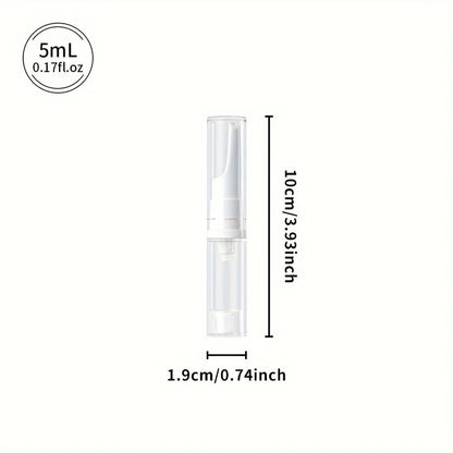 Clear Airless Foundation Dispenser Travel Bottles Set - Smarsty