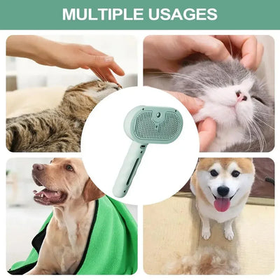 Pet Spray Hair Comb Pet Hair Remover Cleaning Brush Cats Grooming Dog Accessories Tools Dematting Water Mist Humidifier Comb