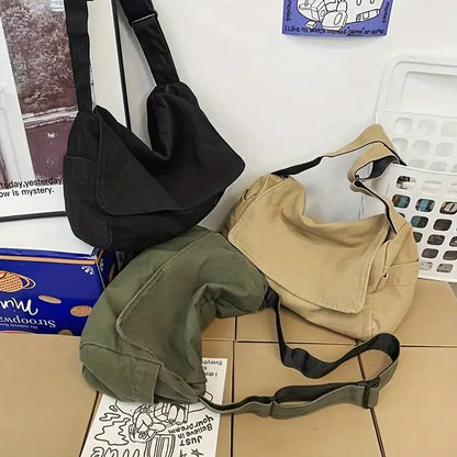 Women's Durable Canvas Messenger Bag Crossbody for Everyday - Smarsty