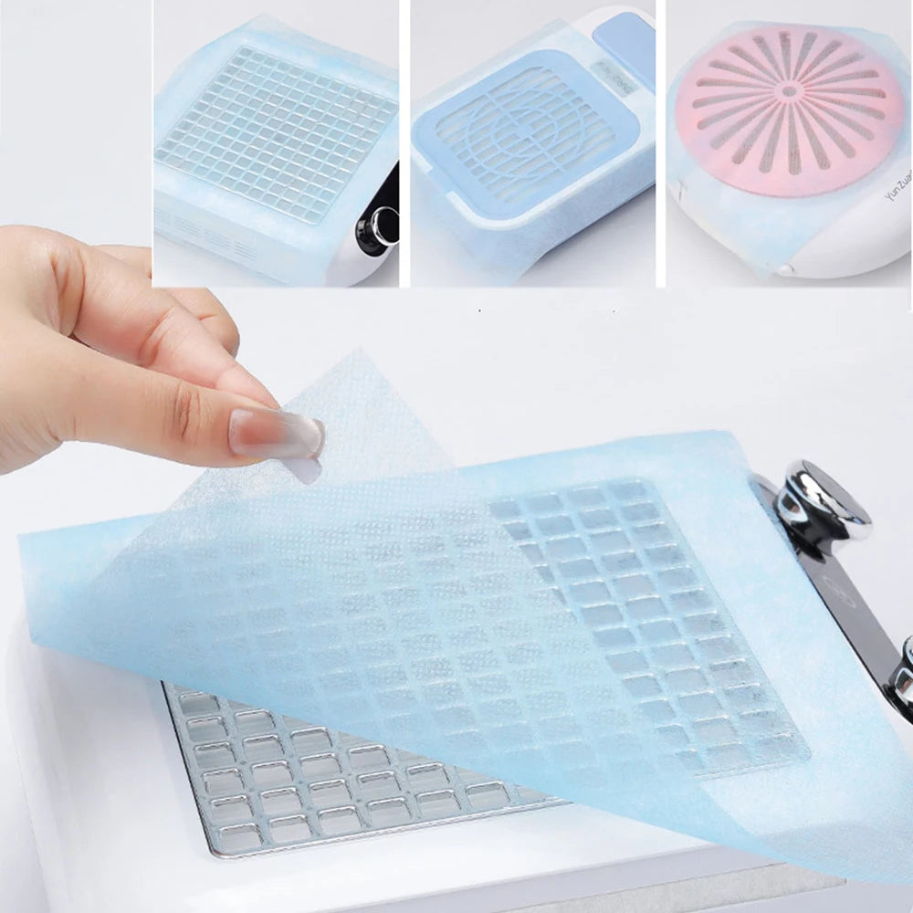 100 Pcs Disposable Nail Art Dust Filter Paper - Smarsty
