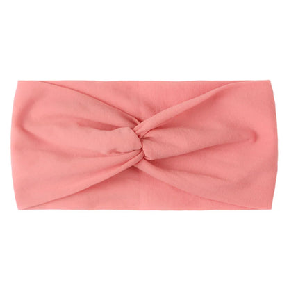 Candy Color Knotted Baby Girl Headband Soft Elastic - Smarsty