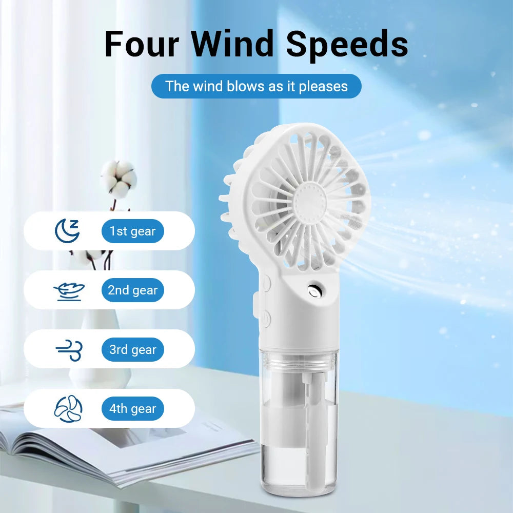Portable Mini Handheld Humidifier Fan with Mist - Smarsty